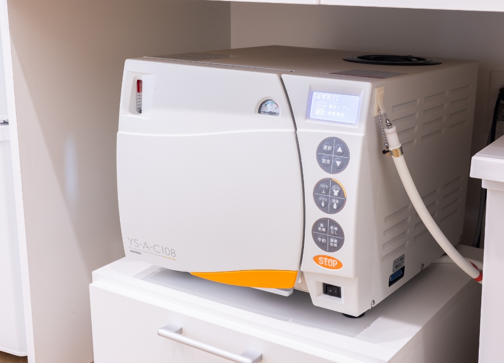 徹底した衛生・滅菌管理